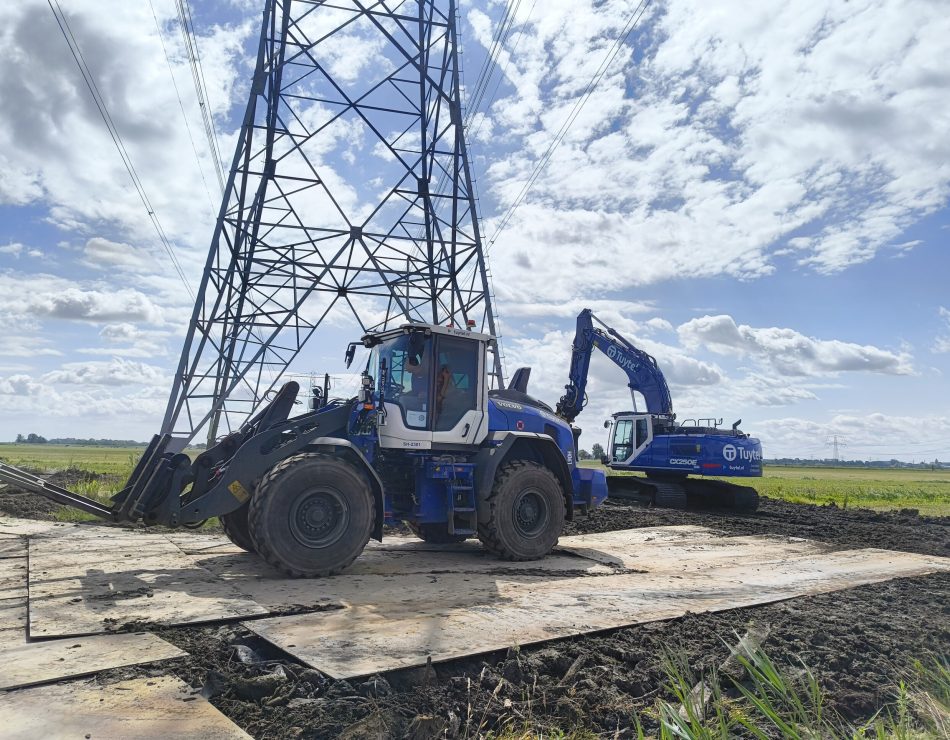 Opruimen tijdelijke rijbaan
